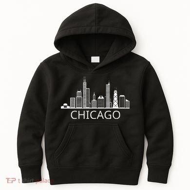 Chicago Skyline Kids Hoodie