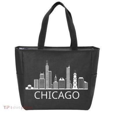 Chicago Skyline Tote Bag