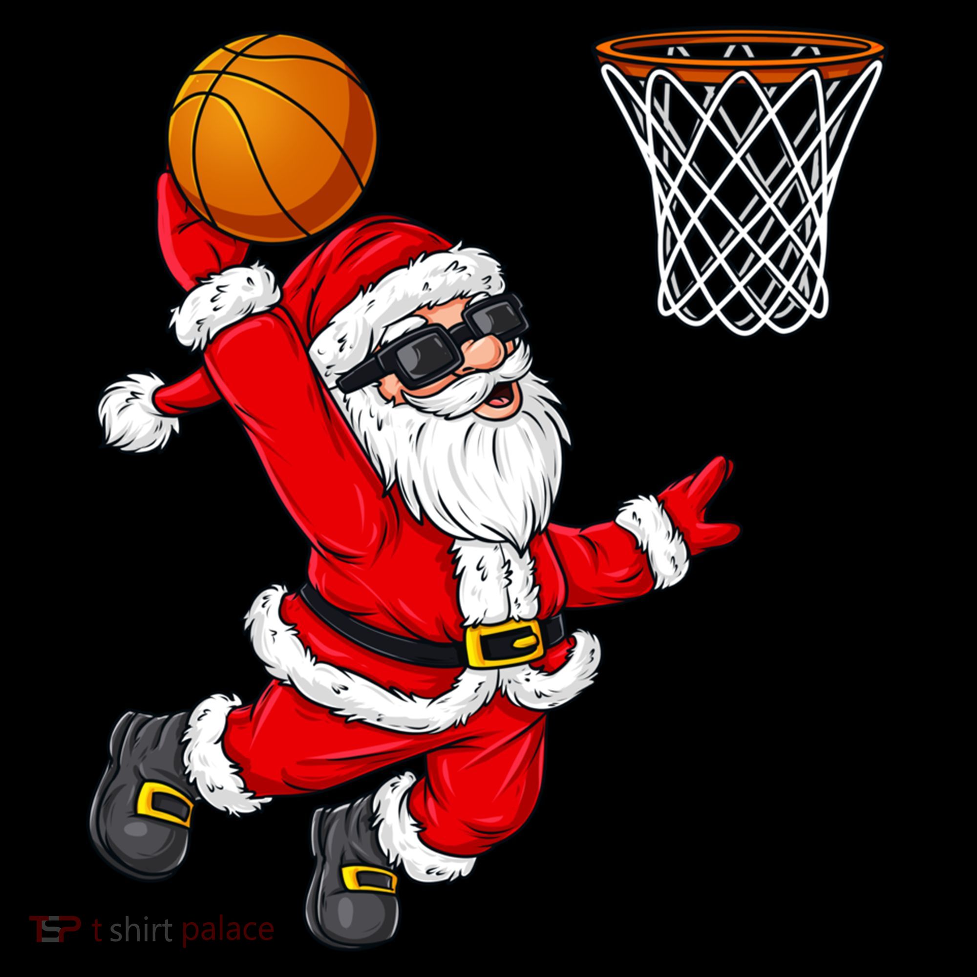 Christmas Santa Claus Dunking A Basketball Boys Xmas Cute Gift Coffee Mug