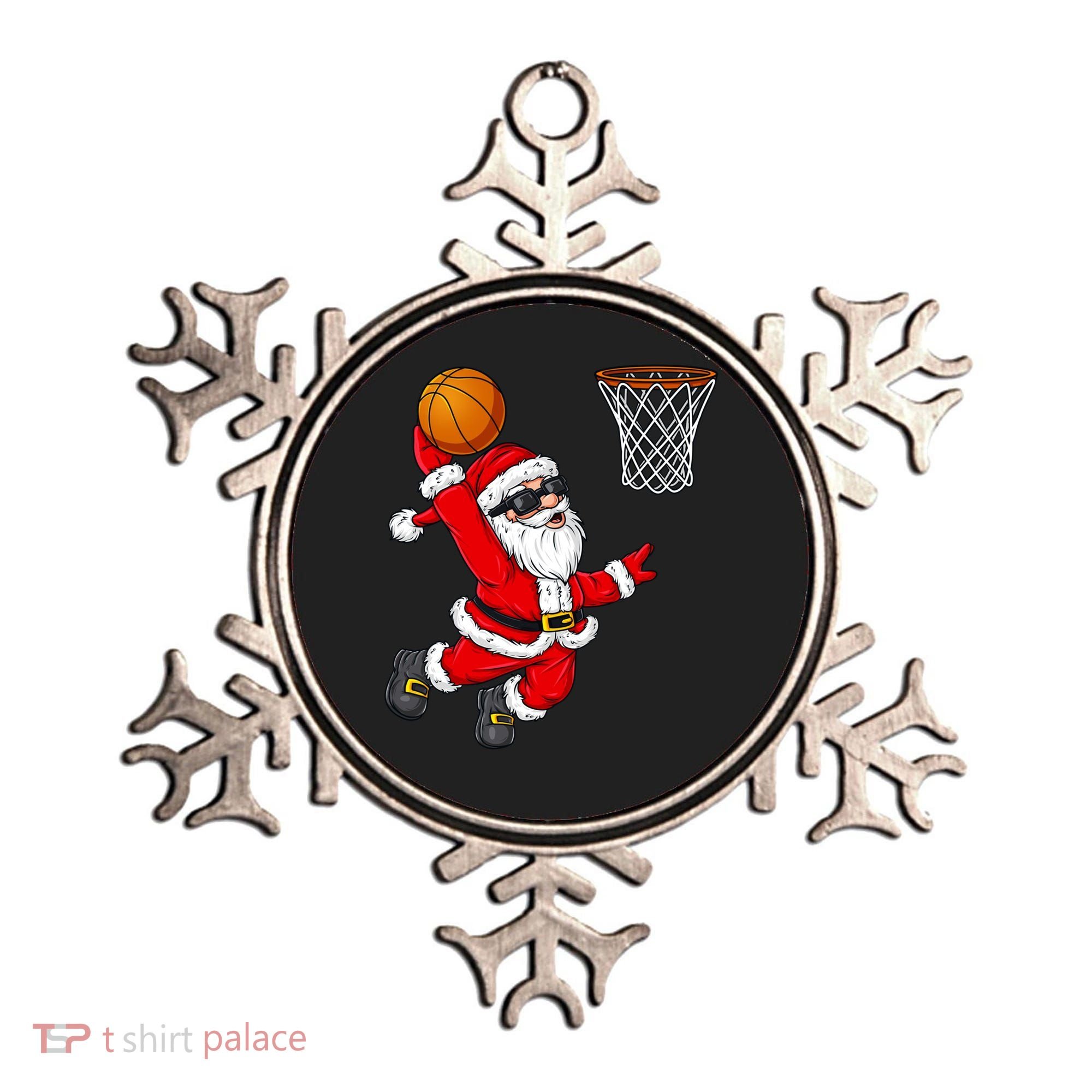 Christmas Santa Claus Dunking A Basketball Boys Xmas Cute Gift Ornament