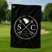 Cute South Carolina Sc The Palmetto State Golf Towel thumb 1