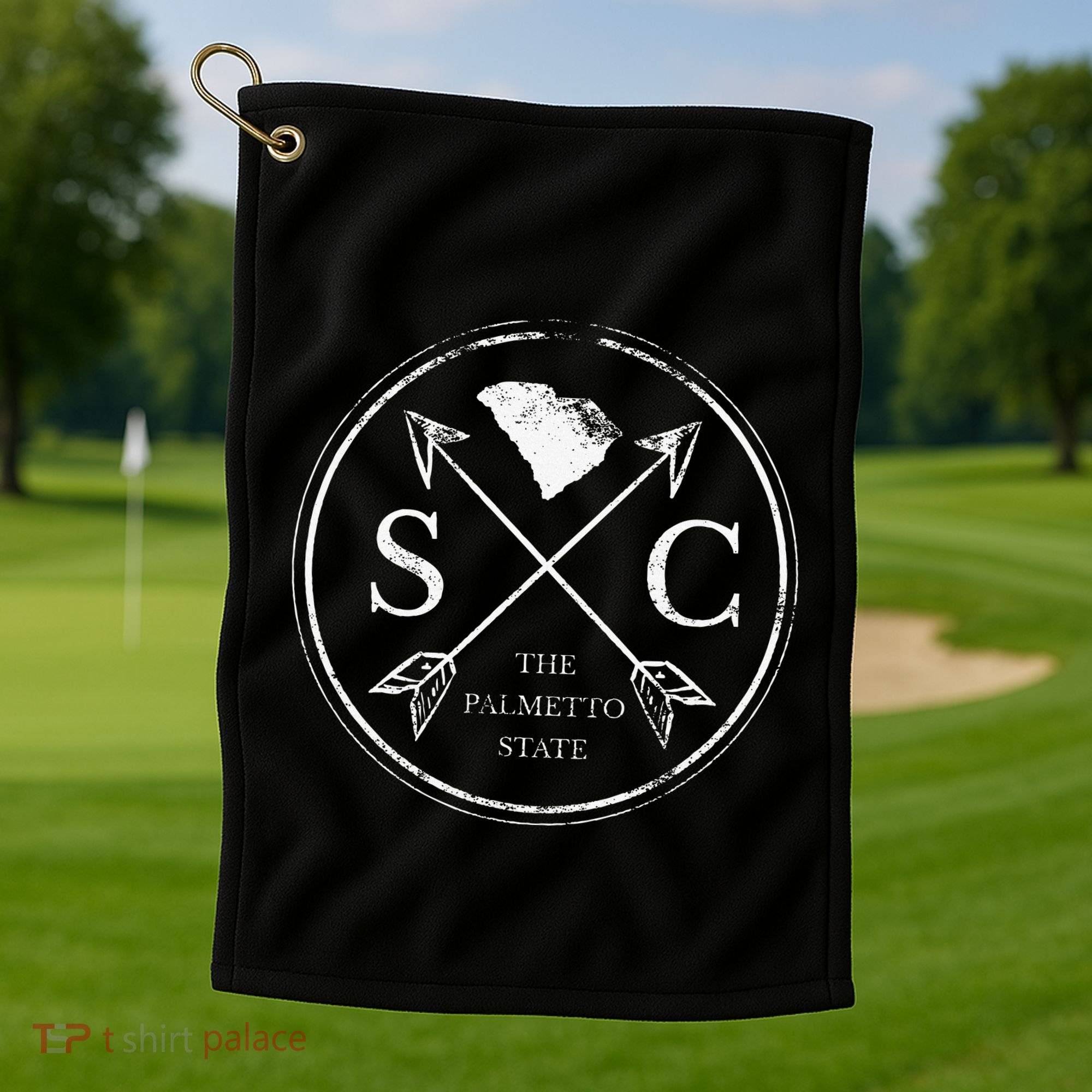 Cute South Carolina Sc The Palmetto State Golf Towel