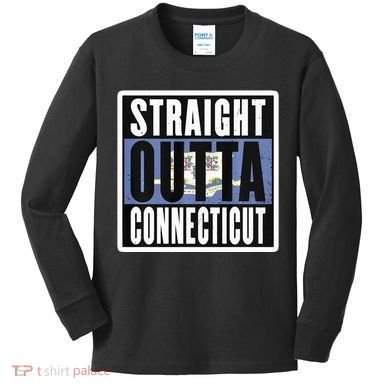 Connecticut State Ct Home State Love Kids Long Sleeve Shirt