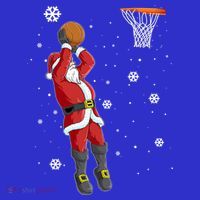 Christmas Santa Claus Dunking Basketball Pajama Xmas Lover Cool Gift Baby Bodysuit thumb 2