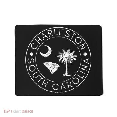 Charleston South Carolina Flag State Map Sc Home Vintage Mousepad