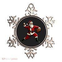 Christmas Santa Claus Baseball Pitcher Teens Xmas Funny Gift Ornament thumb 0