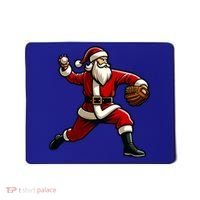 Christmas Santa Claus Baseball Pitcher Teens Xmas Funny Gift Mousepad thumb 0