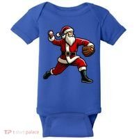 Christmas Santa Claus Baseball Pitcher Teens Xmas Funny Gift Baby Bodysuit thumb 0