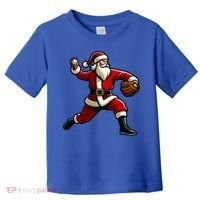 Christmas Santa Claus Baseball Pitcher Teens Xmas Funny Gift Toddler T-Shirt thumb 0