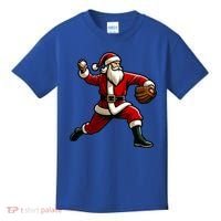 Christmas Santa Claus Baseball Pitcher Teens Xmas Funny Gift Kids T-Shirt thumb 0