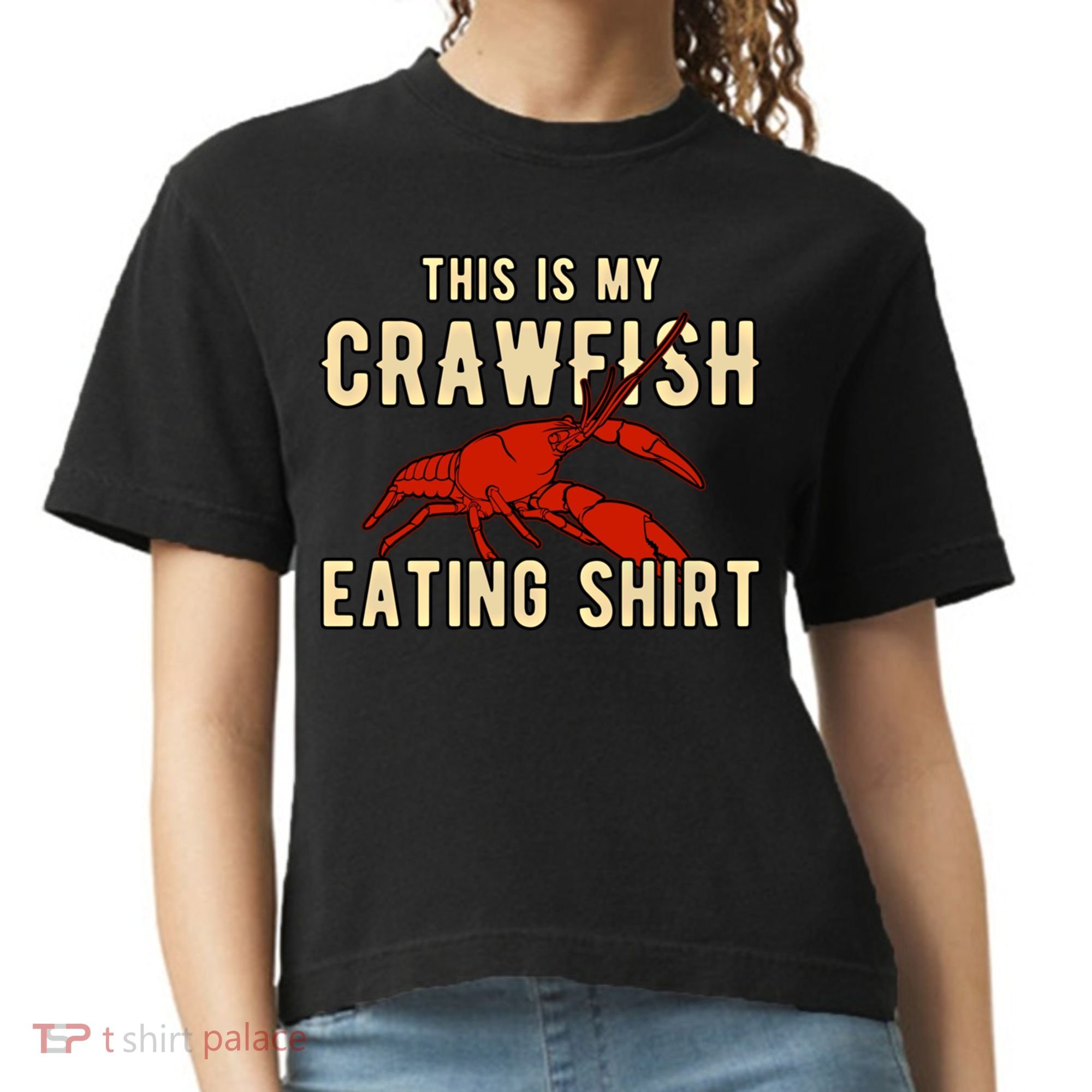 Crawfish Season Clothing This Is My Crawfish Eating Gift Comfort Colors Boxy T-Shirt
