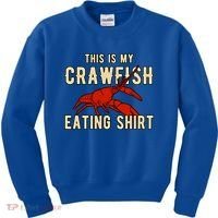 Crawfish Season Clothing This Is My Crawfish Eating Gift Kids Sweatshirt thumb 0
