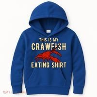 Crawfish Season Clothing This Is My Crawfish Eating Gift Kids Hoodie thumb 0