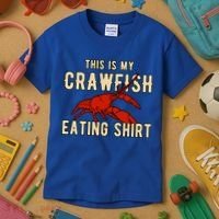 Crawfish Season Clothing This Is My Crawfish Eating Gift Kids T-Shirt thumb 3
