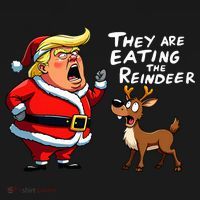 Christmas Santa Claus Trump They Are Eating The Reindeer Women's Tank Top thumb 5
