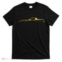 C5 Silhouette Classic Car Retro Vintage Yellow T-Shirt thumb 0