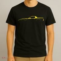 C5 Silhouette Classic Car Retro Vintage Yellow T-Shirt thumb 3