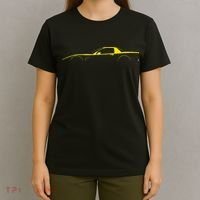 C5 Silhouette Classic Car Retro Vintage Yellow T-Shirt thumb 4