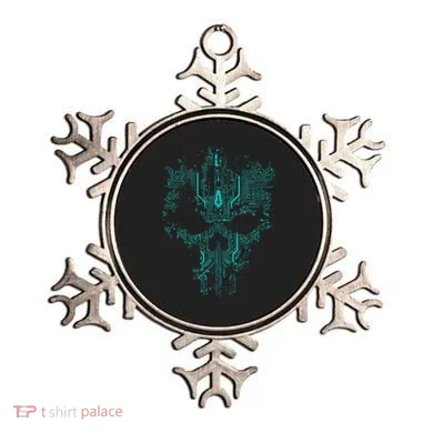 Circuit Skull Ornament