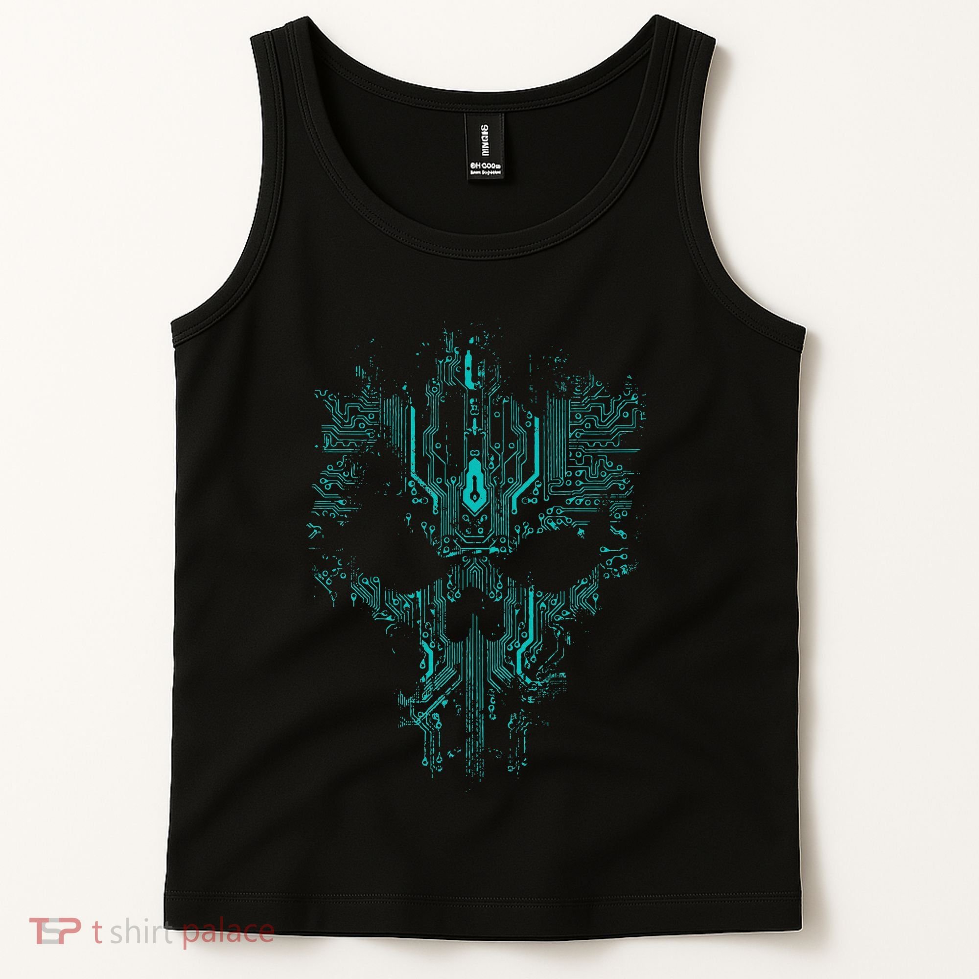 Circuit Skull Tank Top
