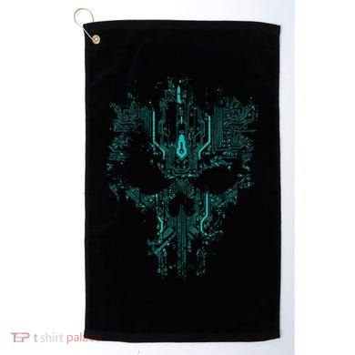Circuit Skull Golf Towel