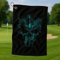 Circuit Skull Golf Towel thumb 1