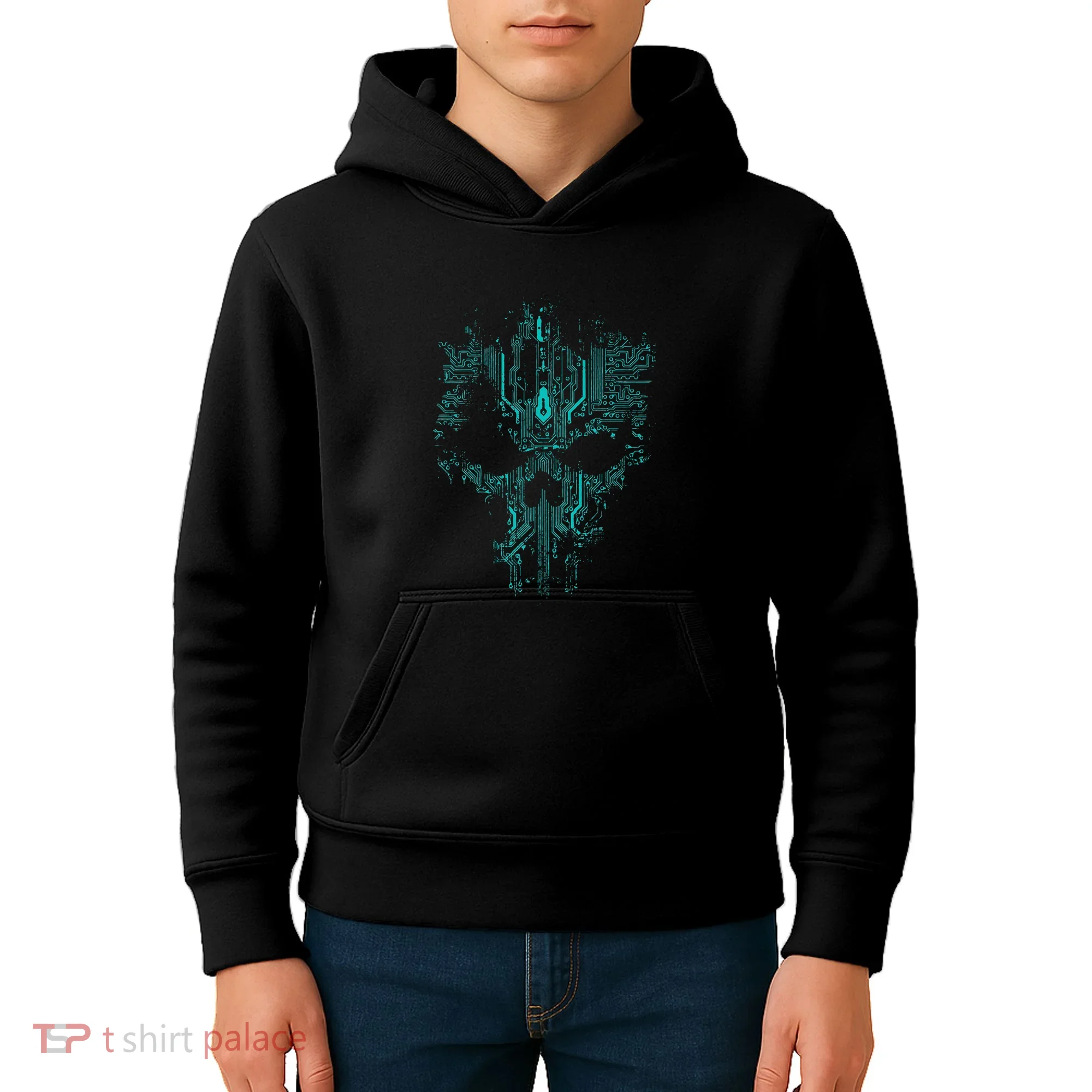 Circuit Skull Kids Hoodie