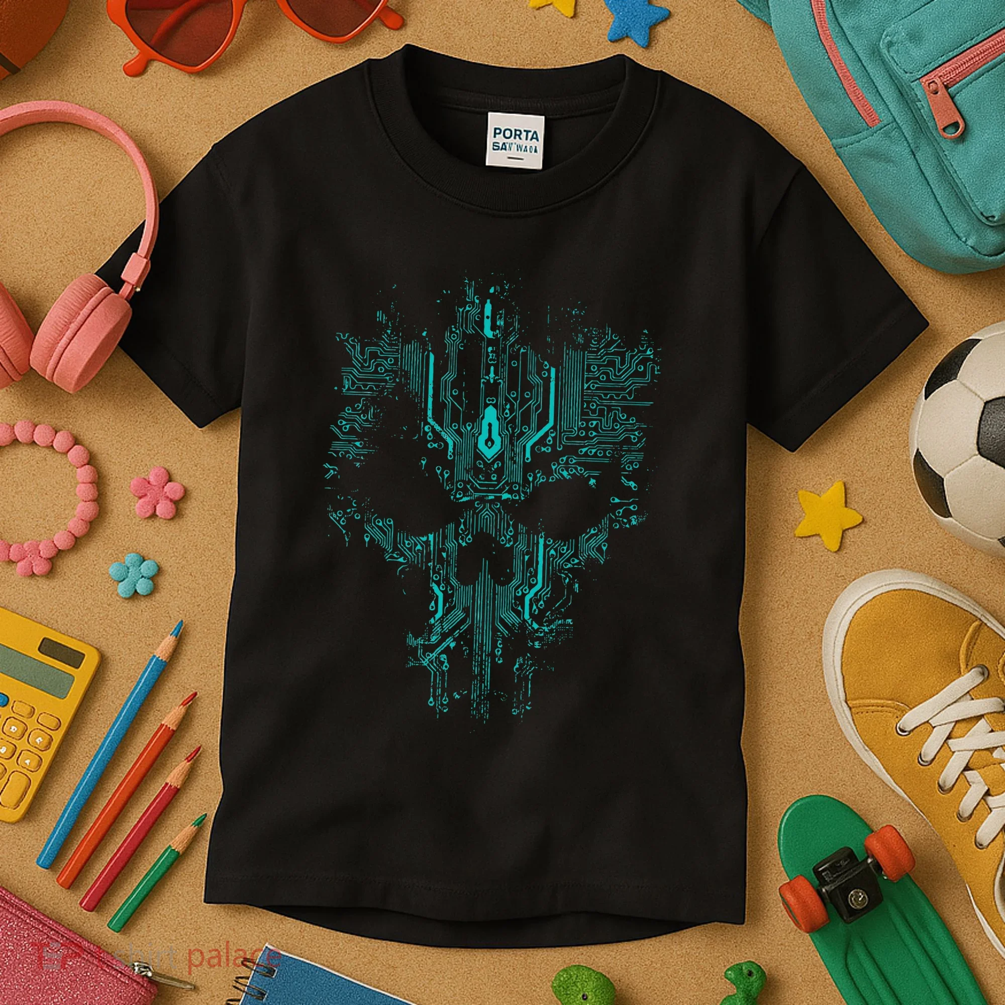 Circuit Skull Kids T-Shirt