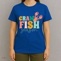 Crawfish Season Crawfish Junkie Cajun Lobster Gift T-Shirt thumb 4