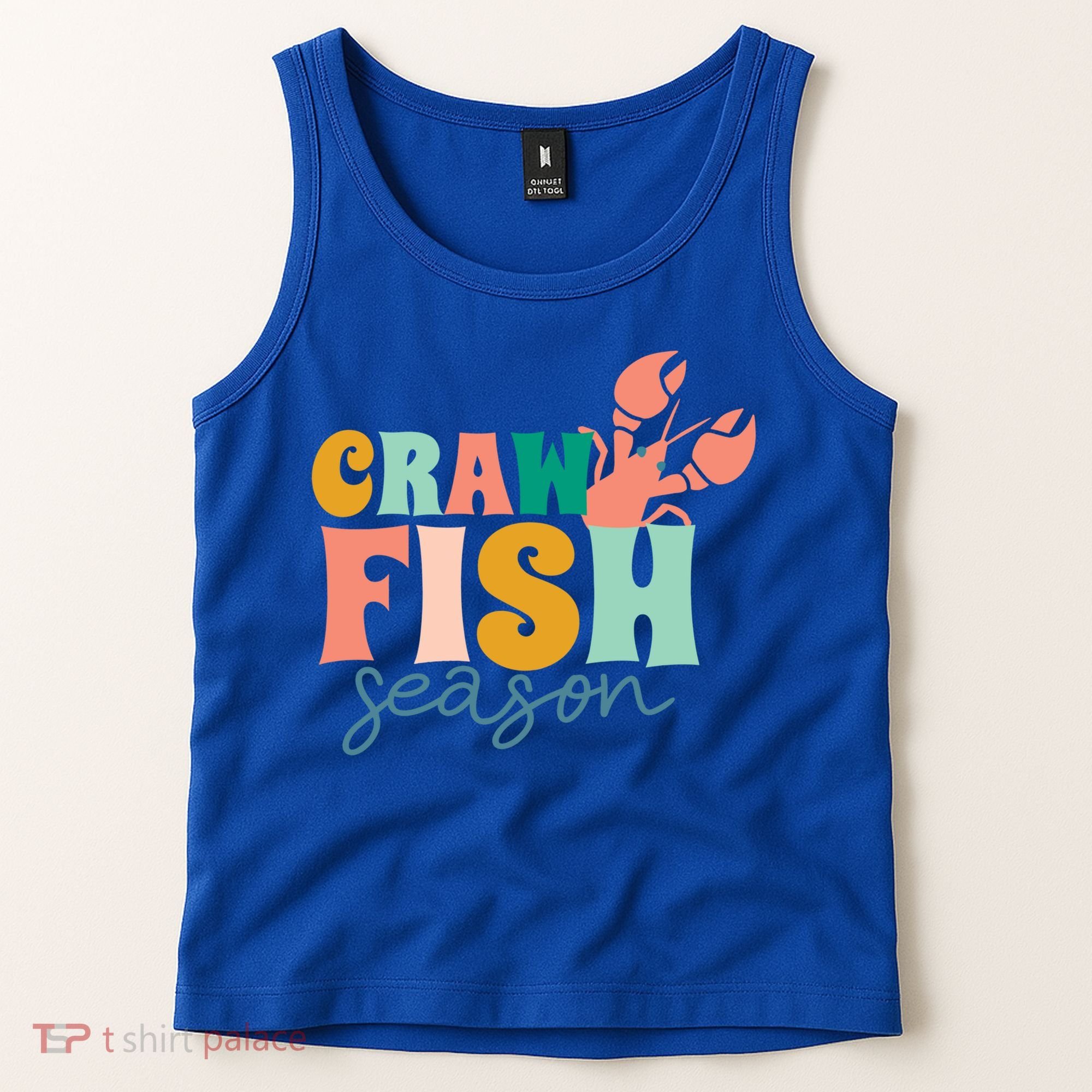 Crawfish Season Crawfish Junkie Cajun Lobster Gift Tank Top