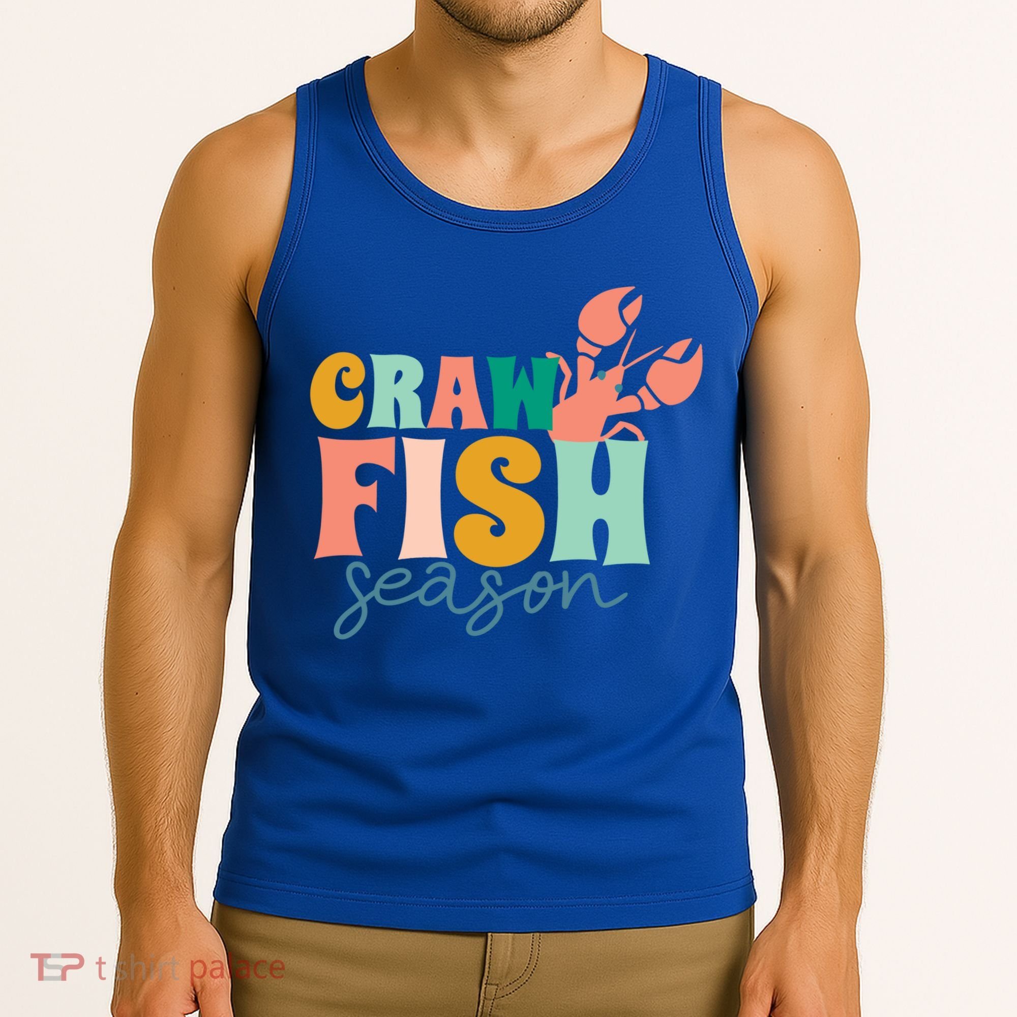 Crawfish Season Crawfish Junkie Cajun Lobster Gift Tank Top