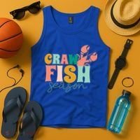 Crawfish Season Crawfish Junkie Cajun Lobster Gift Tank Top thumb 4