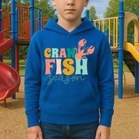 Crawfish Season Crawfish Junkie Cajun Lobster Gift Kids Hoodie thumb 2