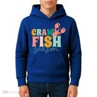 Crawfish Season Crawfish Junkie Cajun Lobster Gift Kids Hoodie thumb 4
