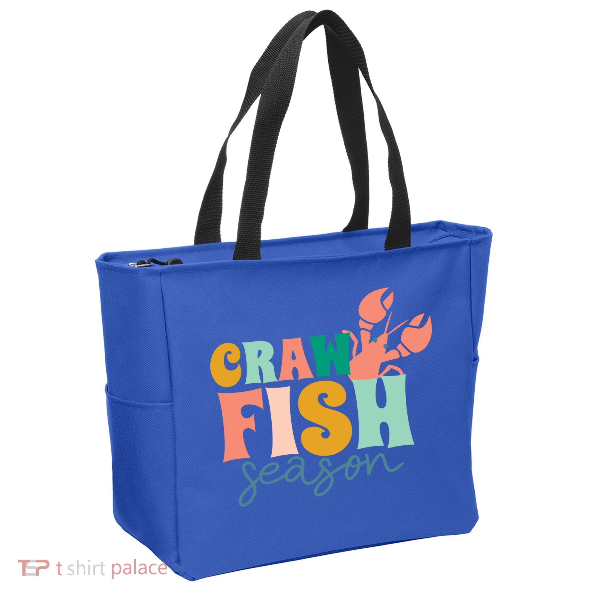 Crawfish Season Crawfish Junkie Cajun Lobster Gift Tote Bag