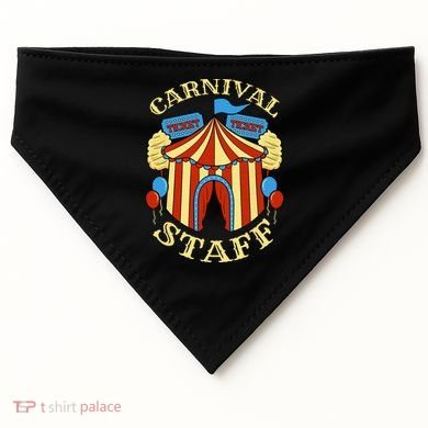 Carnival Staff Circus Event Security Ringmaster Lover Gift USA-Made Doggie Bandana