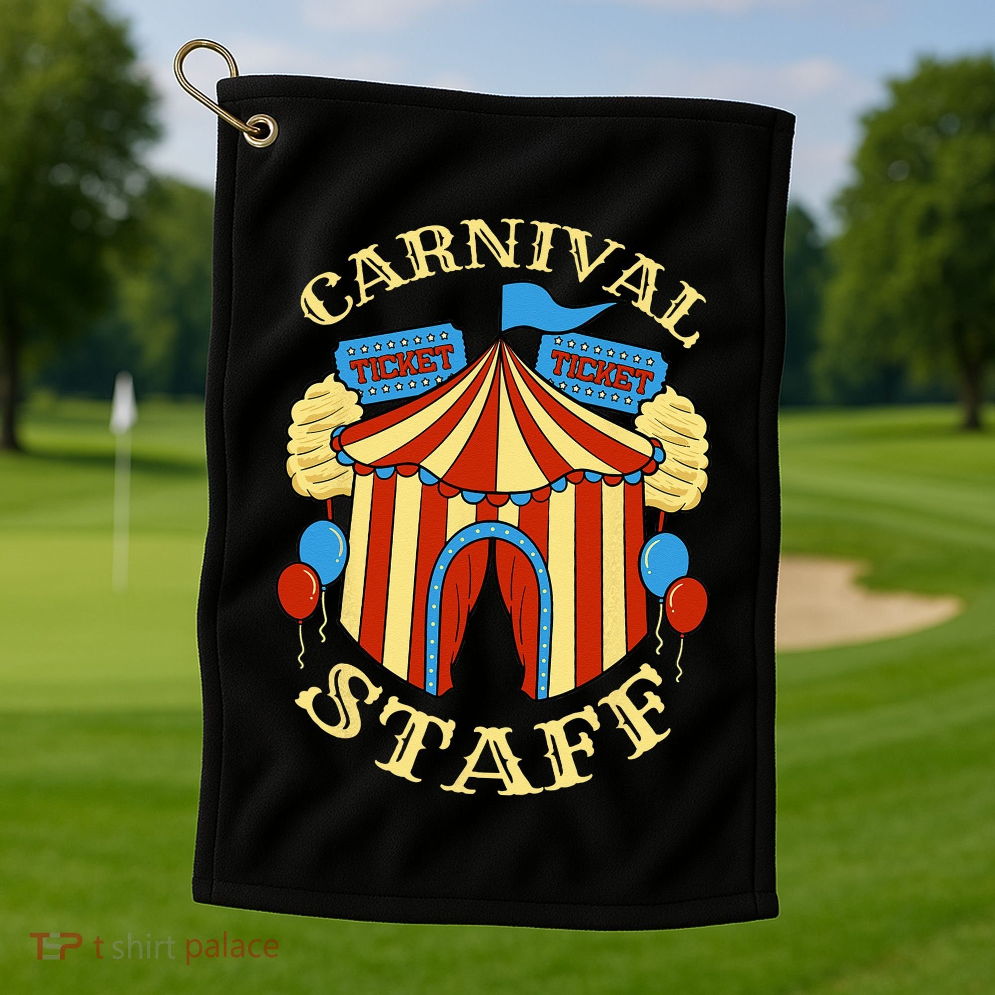 Carnival Staff Circus Event Security Ringmaster Lover Gift Golf Towel