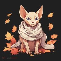 Cute Sphynx Cat Autumn Hairless Adorable Sphynx Cat Lover Beanie thumb 2