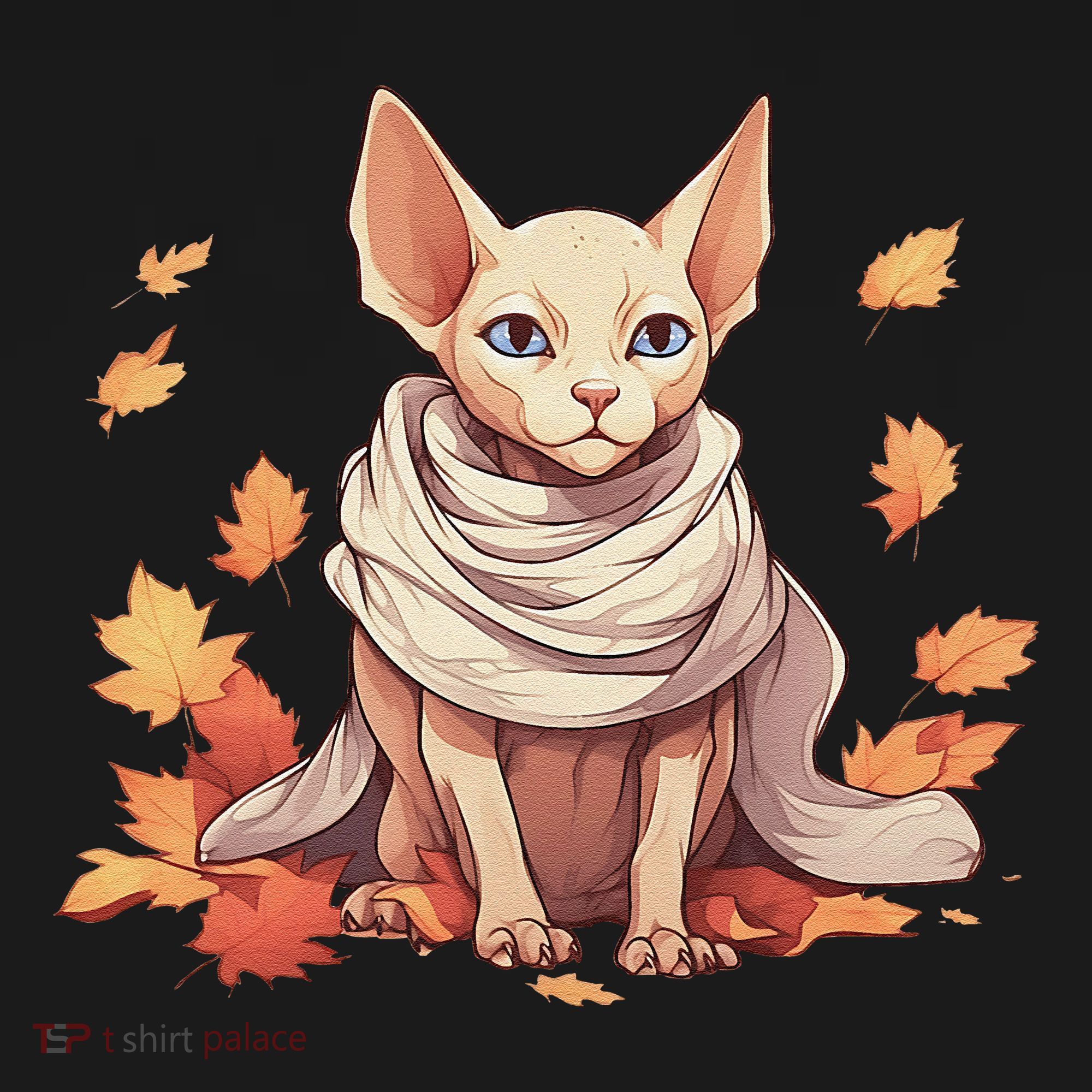 Cute Sphynx Cat Autumn Hairless Adorable Sphynx Cat Lover Women's Hoodie