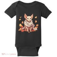 Cute Sphynx Cat Autumn Hairless Adorable Sphynx Cat Lover Baby Bodysuit thumb 0
