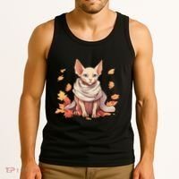 Cute Sphynx Cat Autumn Hairless Adorable Sphynx Cat Lover Tank Top thumb 3