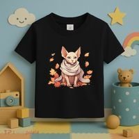 Cute Sphynx Cat Autumn Hairless Adorable Sphynx Cat Lover Toddler T-Shirt thumb 3