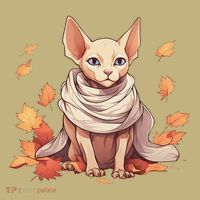 Cute Sphynx Cat Autumn Hairless Adorable Sphynx Cat Lover Hoodie thumb 7