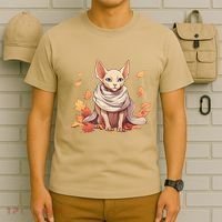 Cute Sphynx Cat Autumn Hairless Adorable Sphynx Cat Lover T-Shirt thumb 6