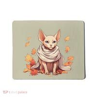 Cute Sphynx Cat Autumn Hairless Adorable Sphynx Cat Lover Mousepad thumb 0