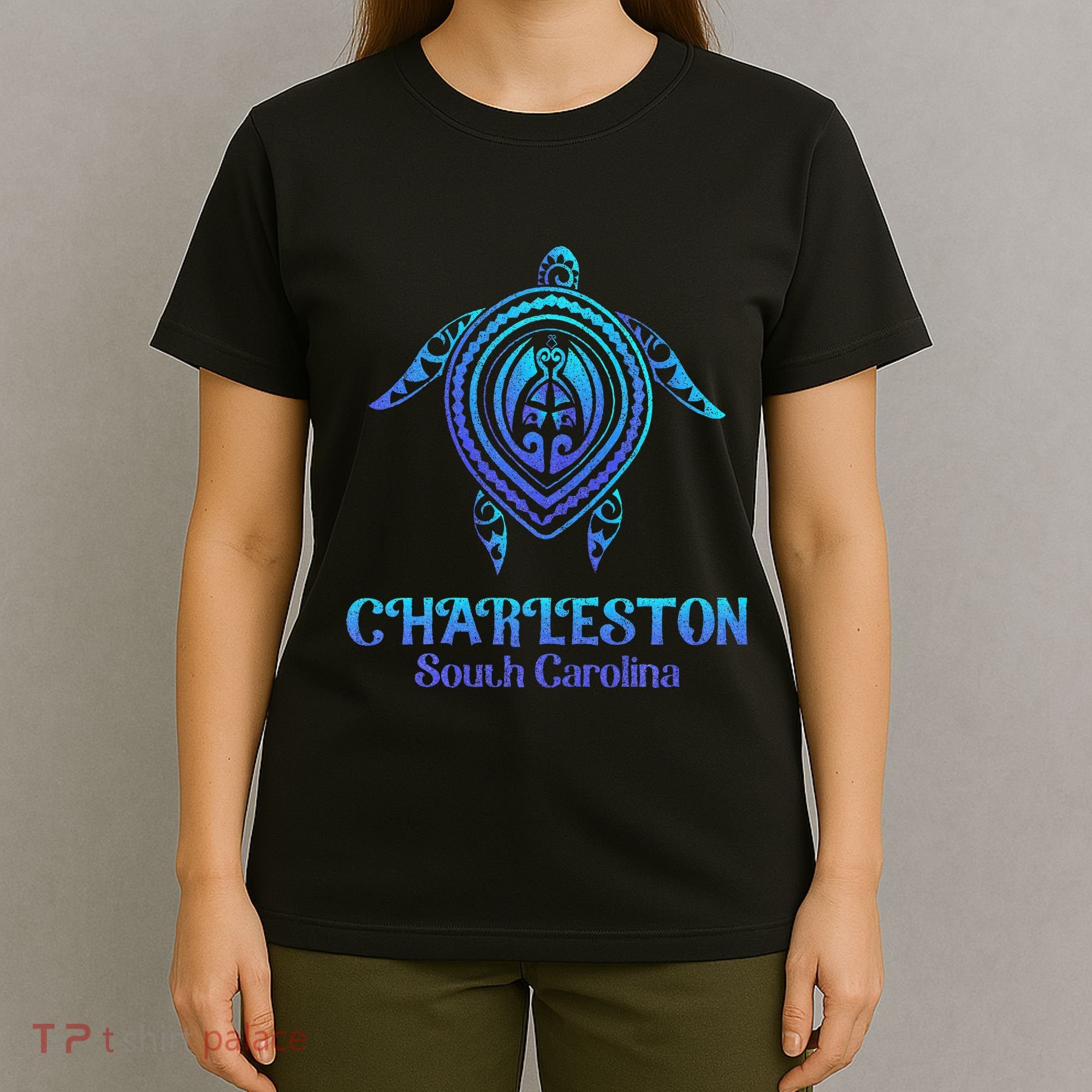 Charleston South Carolina Beach Charleston Sc Sea Turtle T-Shirt