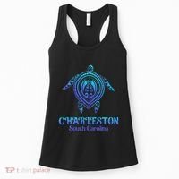 Charleston South Carolina Beach Charleston Sc Sea Turtle Women's Tank Top thumb 0