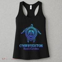 Charleston South Carolina Beach Charleston Sc Sea Turtle Women's Tank Top thumb 3
