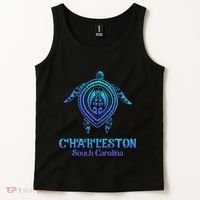 Charleston South Carolina Beach Charleston Sc Sea Turtle Tank Top thumb 2