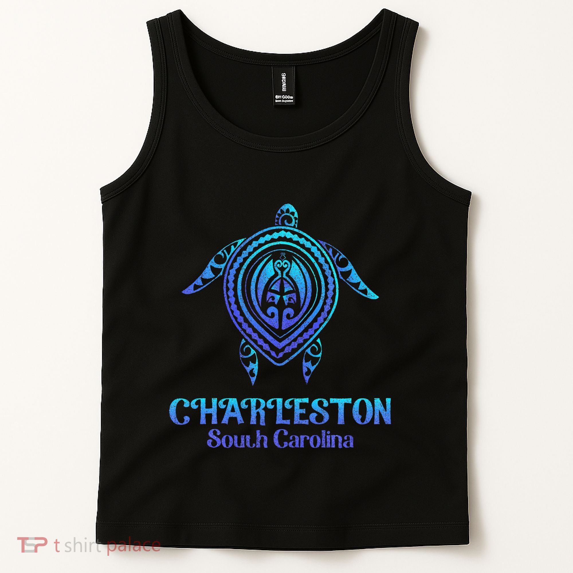 Charleston South Carolina Beach Charleston Sc Sea Turtle Tank Top